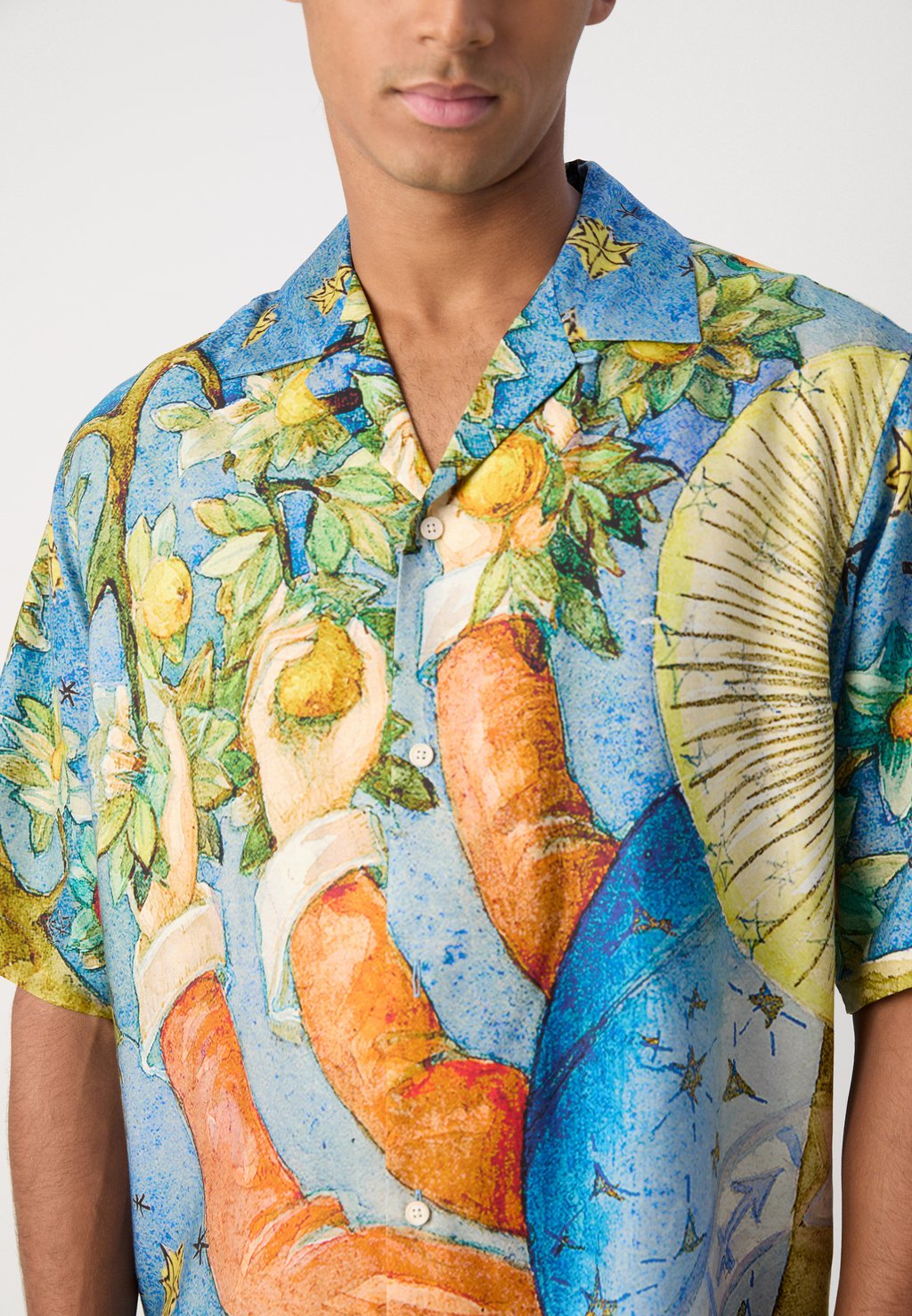 

Рубашка EMBASSY OF THE FREE MIND PRINTED SHIRT Scotch & Soda, синий