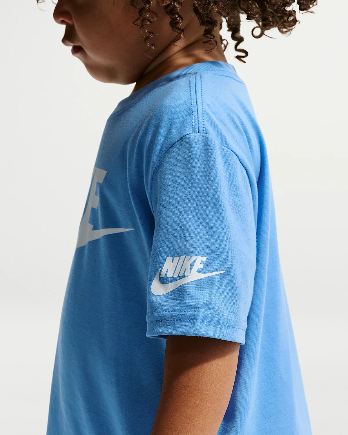 Детская футболка Nike Futura Evergreen, Blue — фото 2