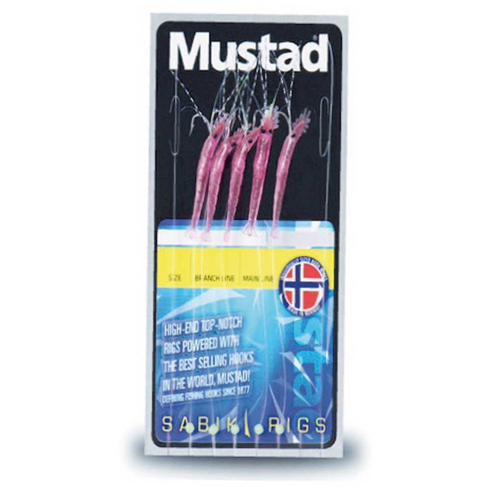 

Оснастки Mustad Mini Shrimp 5 Hooks, розовый