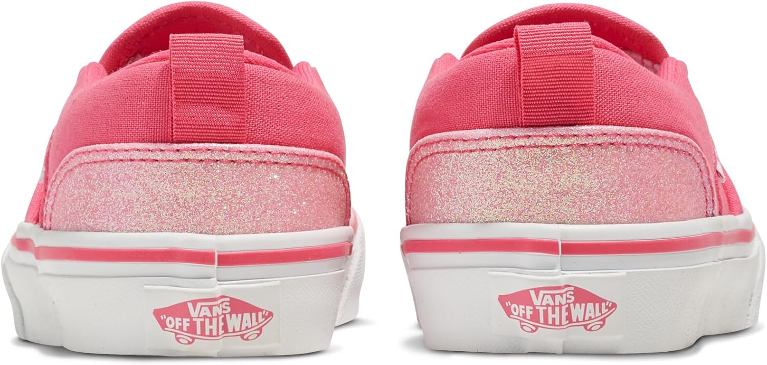 Кеды Vans Asher без шнурков для детей и подростков, розовый — фото 3