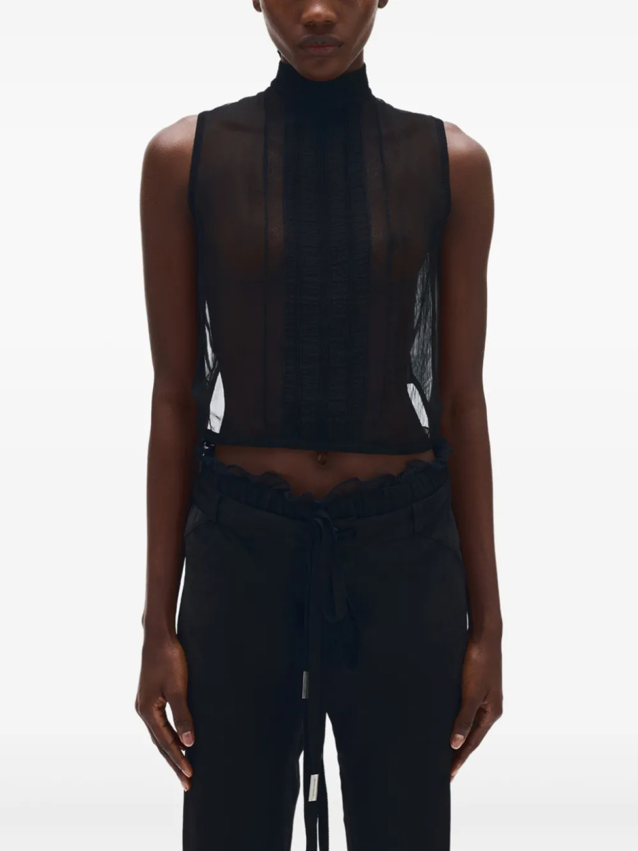 

Ann Demeulemeester укороченный топ Hilju, черный