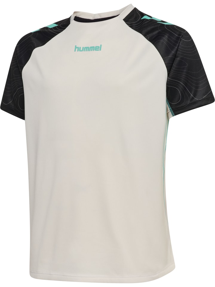 Hummel Детская футболка Hmlblaze в цвете VAPOROUS GRAY/POOL BLUE — фото 4