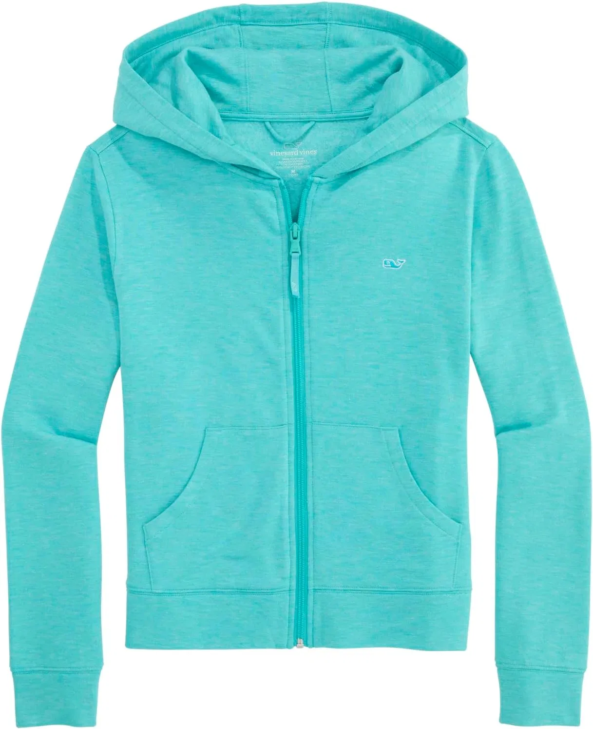Детская толстовка Shimmer Dreamcloth Full Zip Hoodie, vineyard vines, Turqs Hthr Shimmer