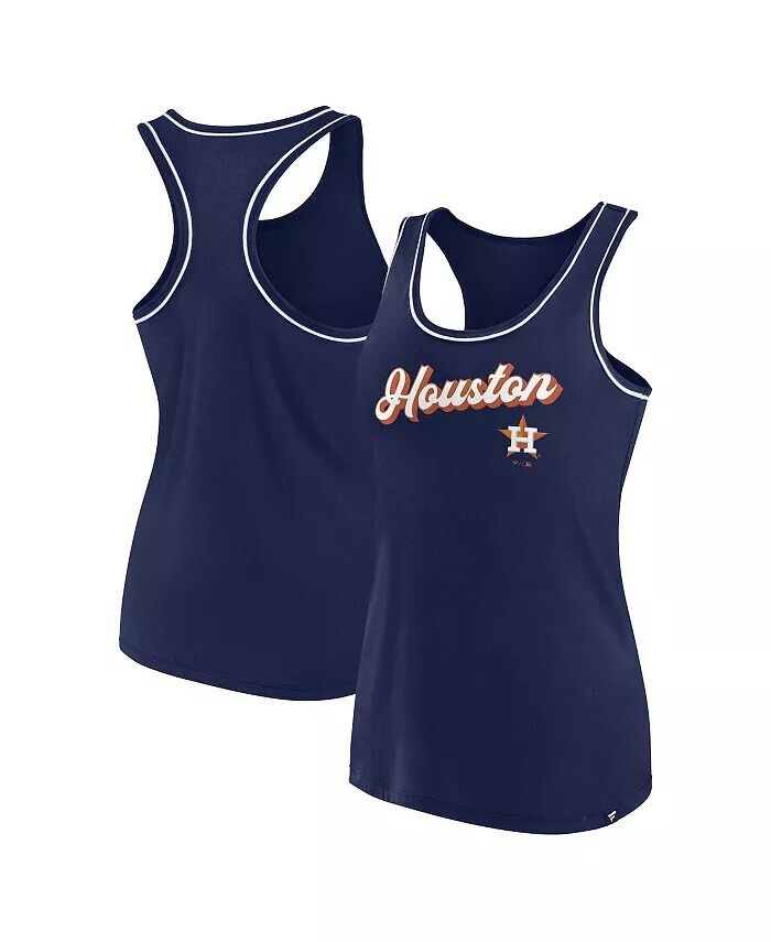 

Женская темно-синяя майка Houston Astros с логотипом Racerback и надписью Wordmark Fanatics