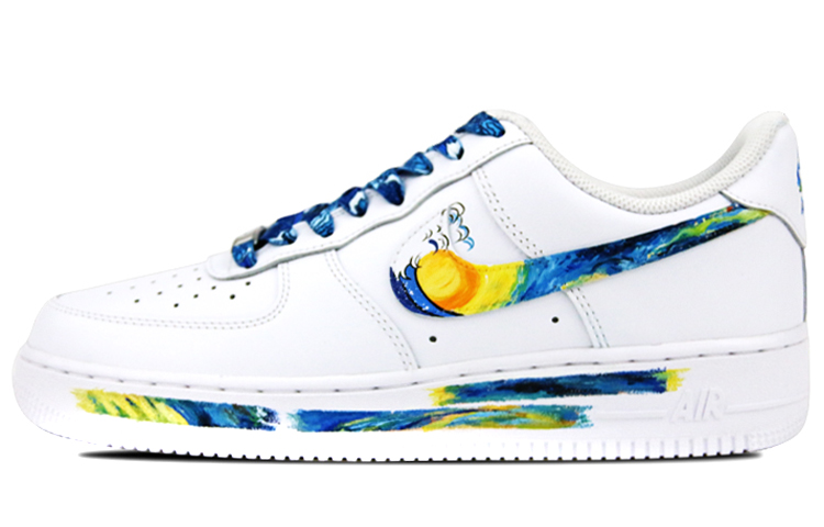 

Nike Кроссовки Air Force 1 Low 07 Skateboard, мужские, бело-синие