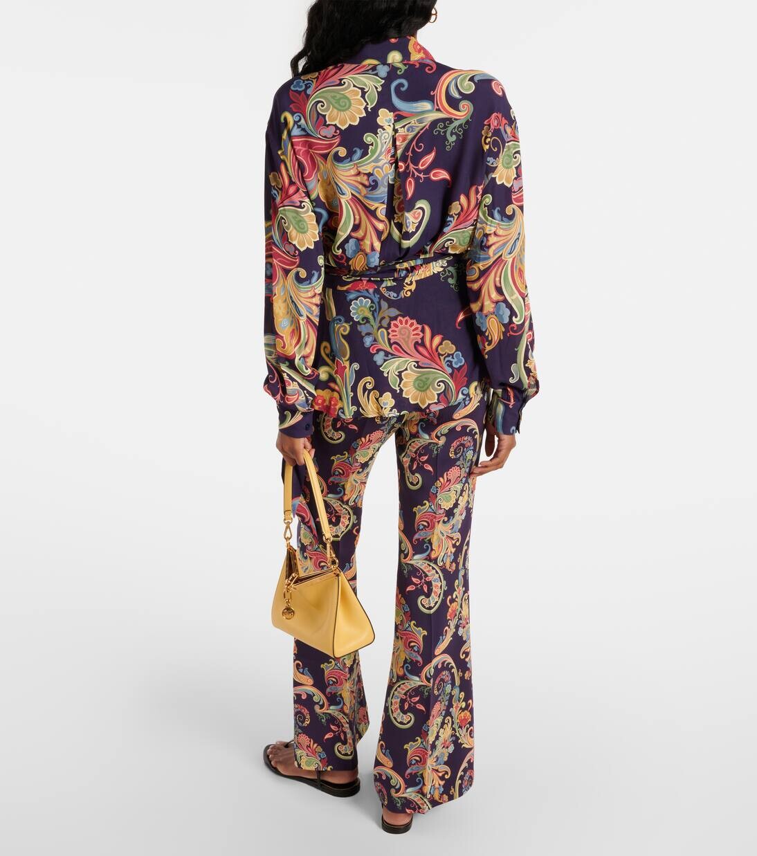 Верхняя часть с принтом Etro, цвет print on blue base — фото 3