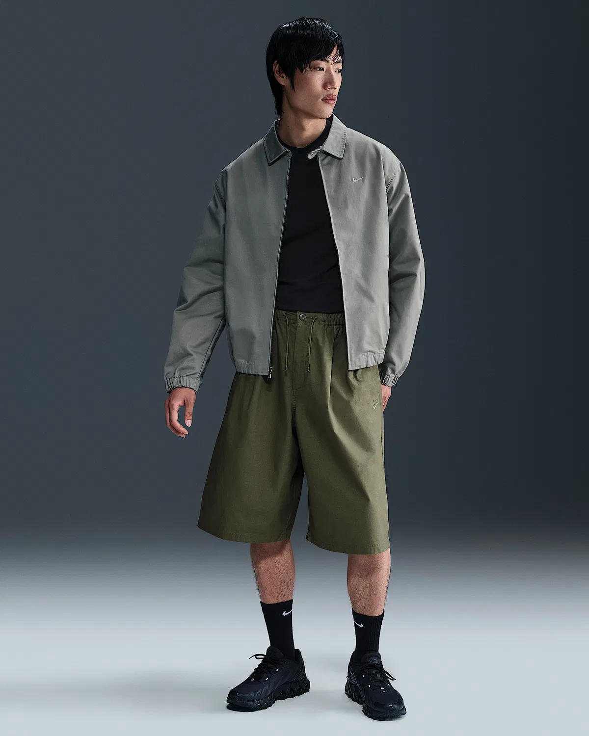 Мужские свободные шорты Nike Club, Medium Olive/Medium Olive