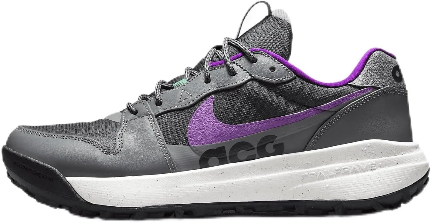 Кроссовки Nike ACG Lowcate, цвет Smoke Grey/Vivid Purple/Phantom/Dark Smoke Grey