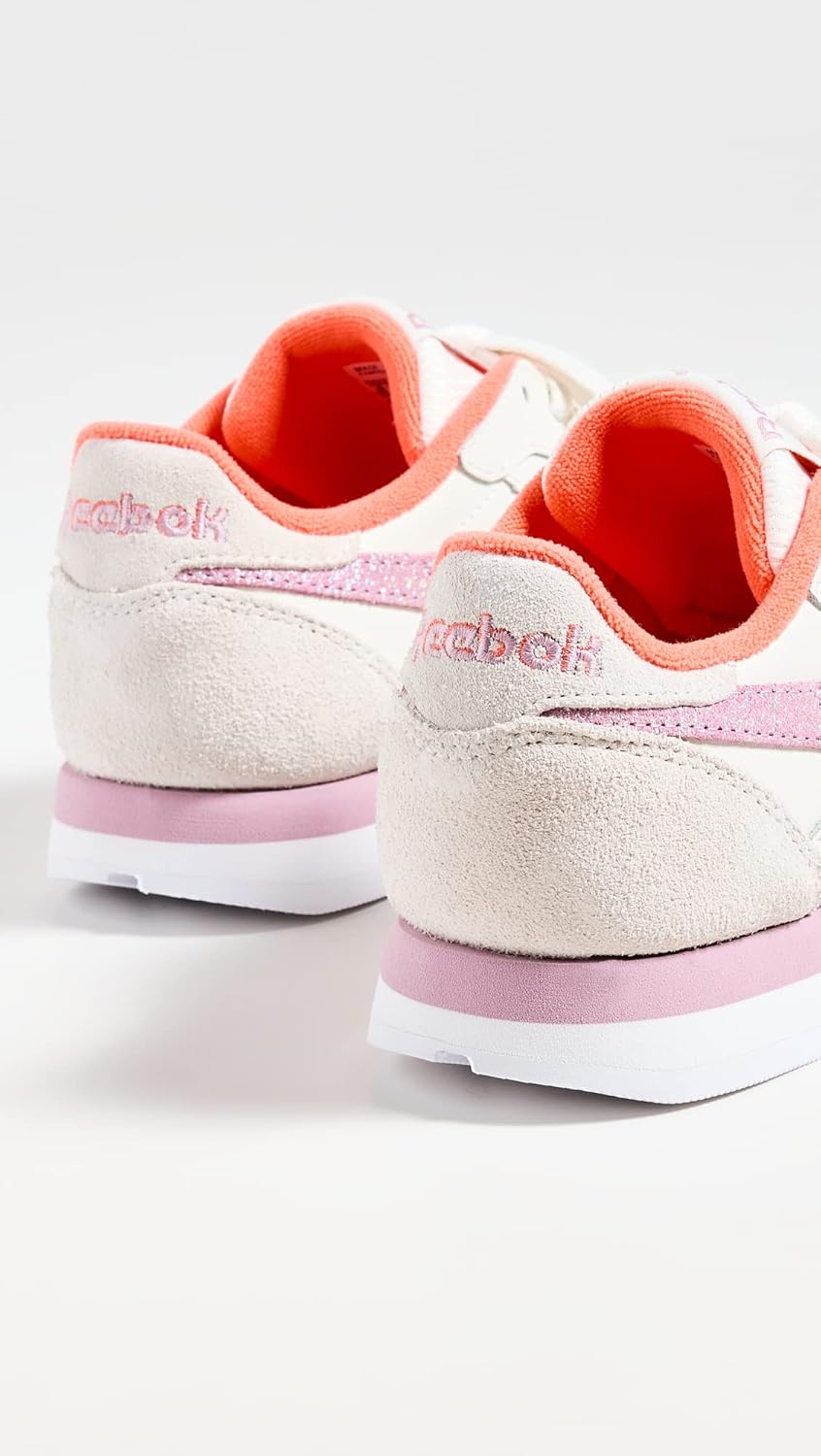 Мужские винтажные кроссовки Reebok Classic Leather 1983, белый/белый/сиреневый — фото 3