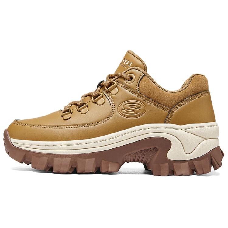 

Уличные массивные кроссовки женские низкие желтый/белый/коричневый Skechers
