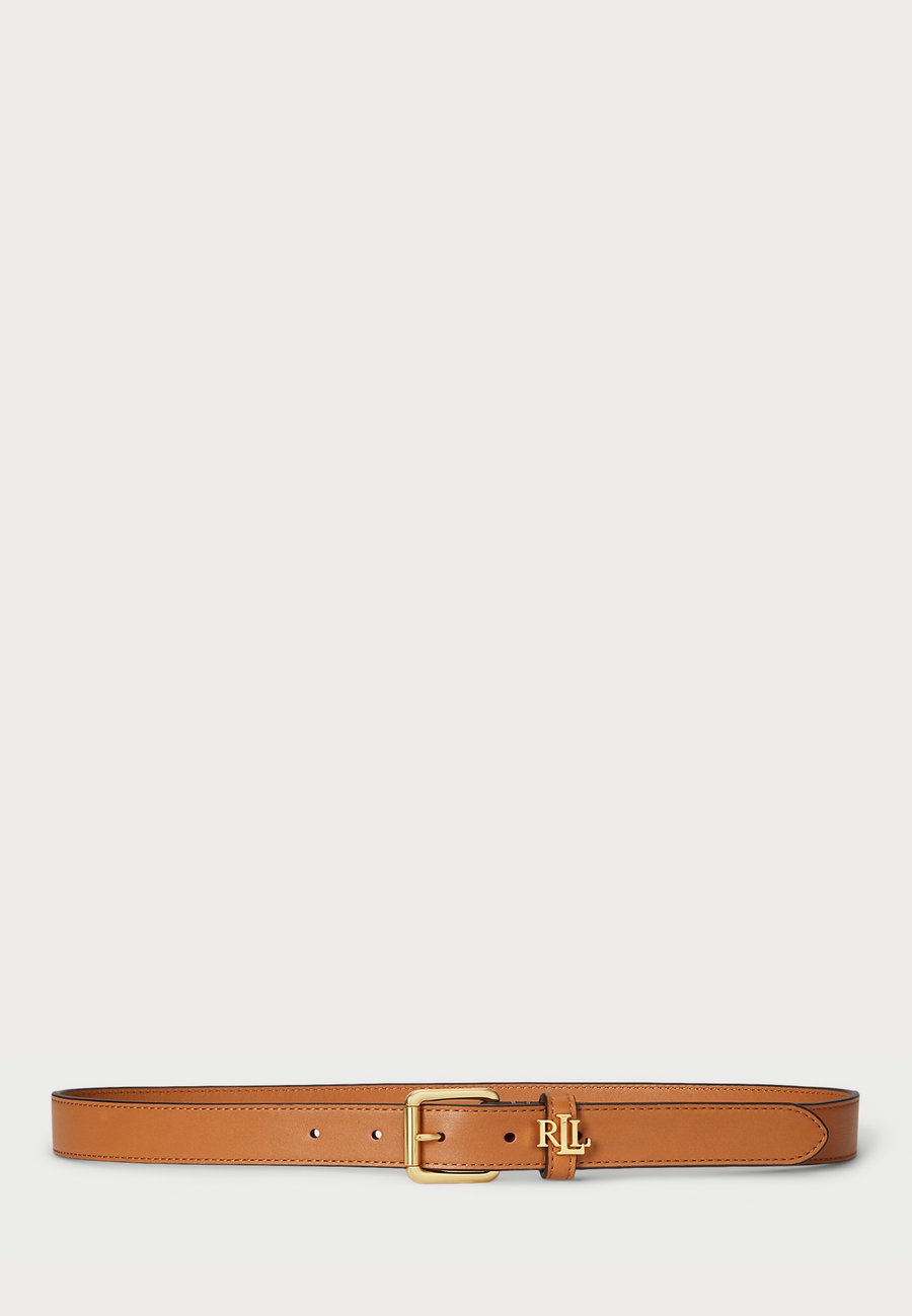 

Ремень Lauren Ralph Lauren LOGO-KEEPER LEATHER SKINNY BELT, Classic Caramel/Camel
