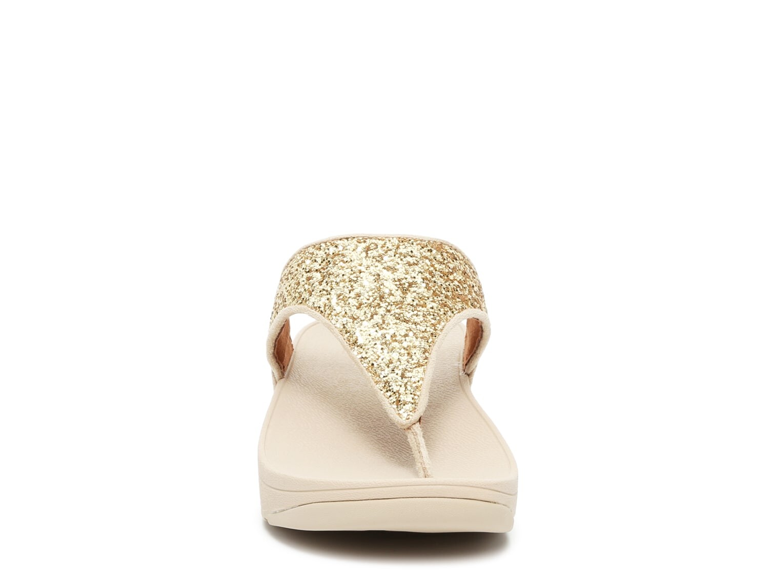 Сандалии FitFlop Shimma Glitter на танкетке, золотой — фото 2