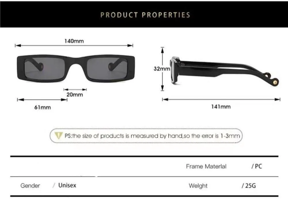 

Винтажные женские солнцезащитные очки в маленькой оправе, модные ретро-очки прямоугольной формы, защита от УФ-излучения UV400, повседневные очки JWMSXYQR, 02