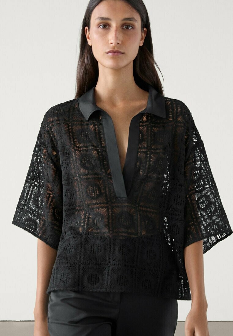 

Блуза Massimo Dutti, черный