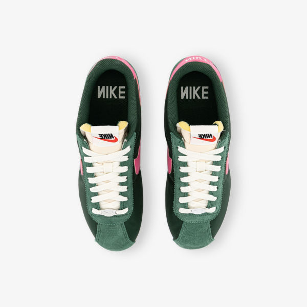 Кроссовки Nike Cortez, зеленый / розовый — фото 2