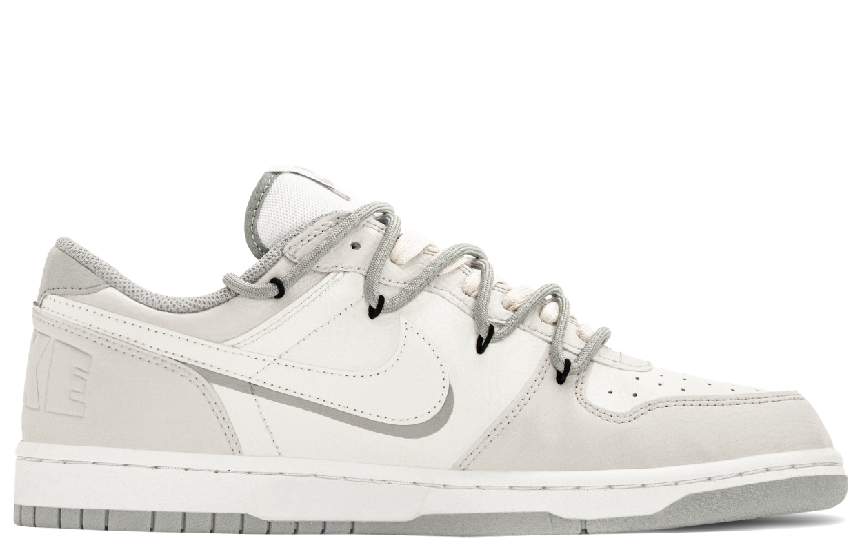 Nike Кроссовки Big Fashion Romance Abrasion Resistant Breathable Low top Skateboard для мужчин, серый белый — фото 3