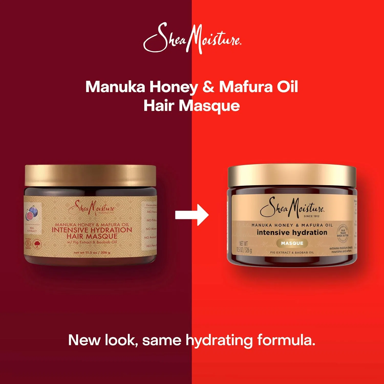 Маска для волос «Manuka Honey & Mafura Oil Intensive Hydration» от Shea Moisture Shea Moisture, 2-White — фото 3