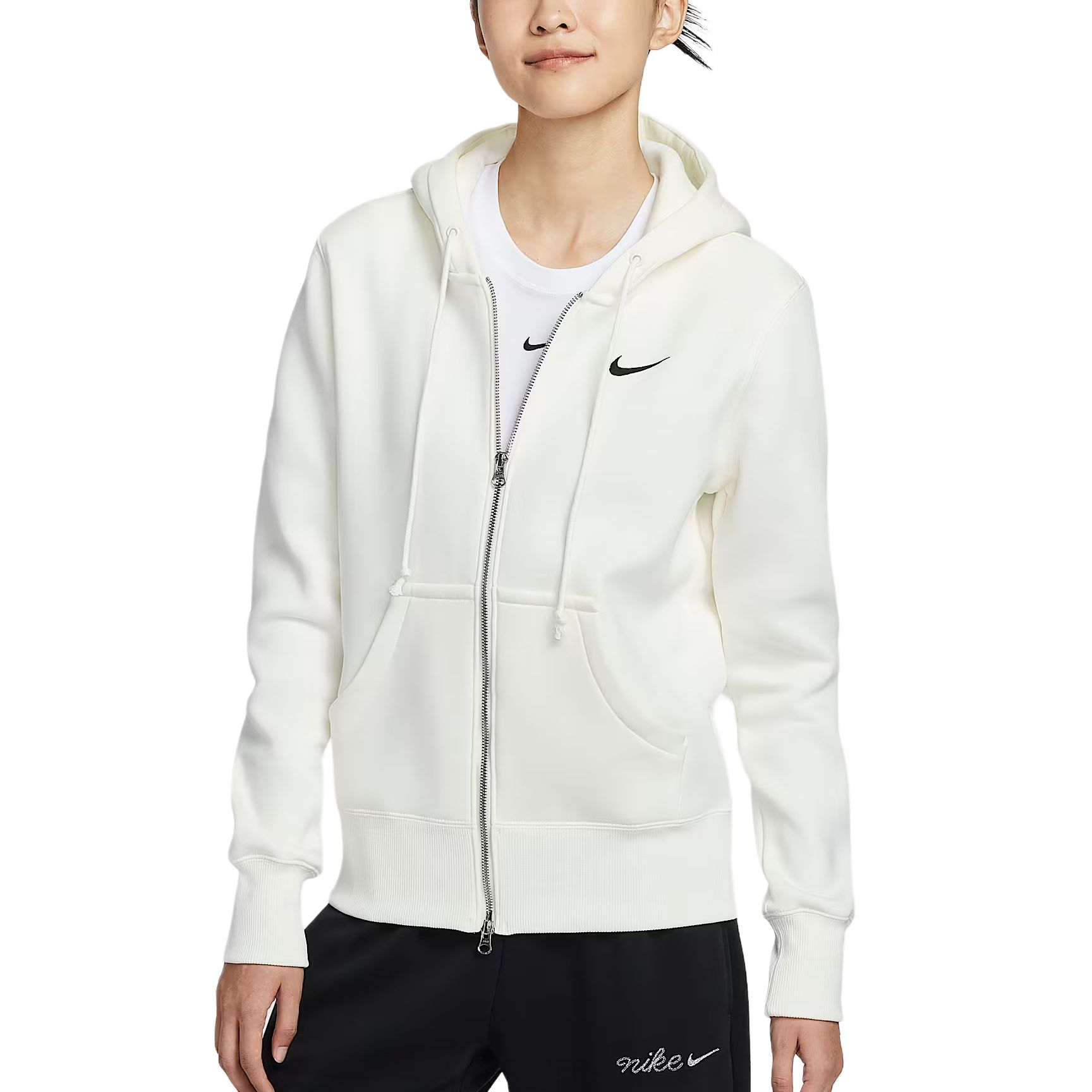 

Спортивная куртка Phoenix Fleece женская Nike, белый/черный
