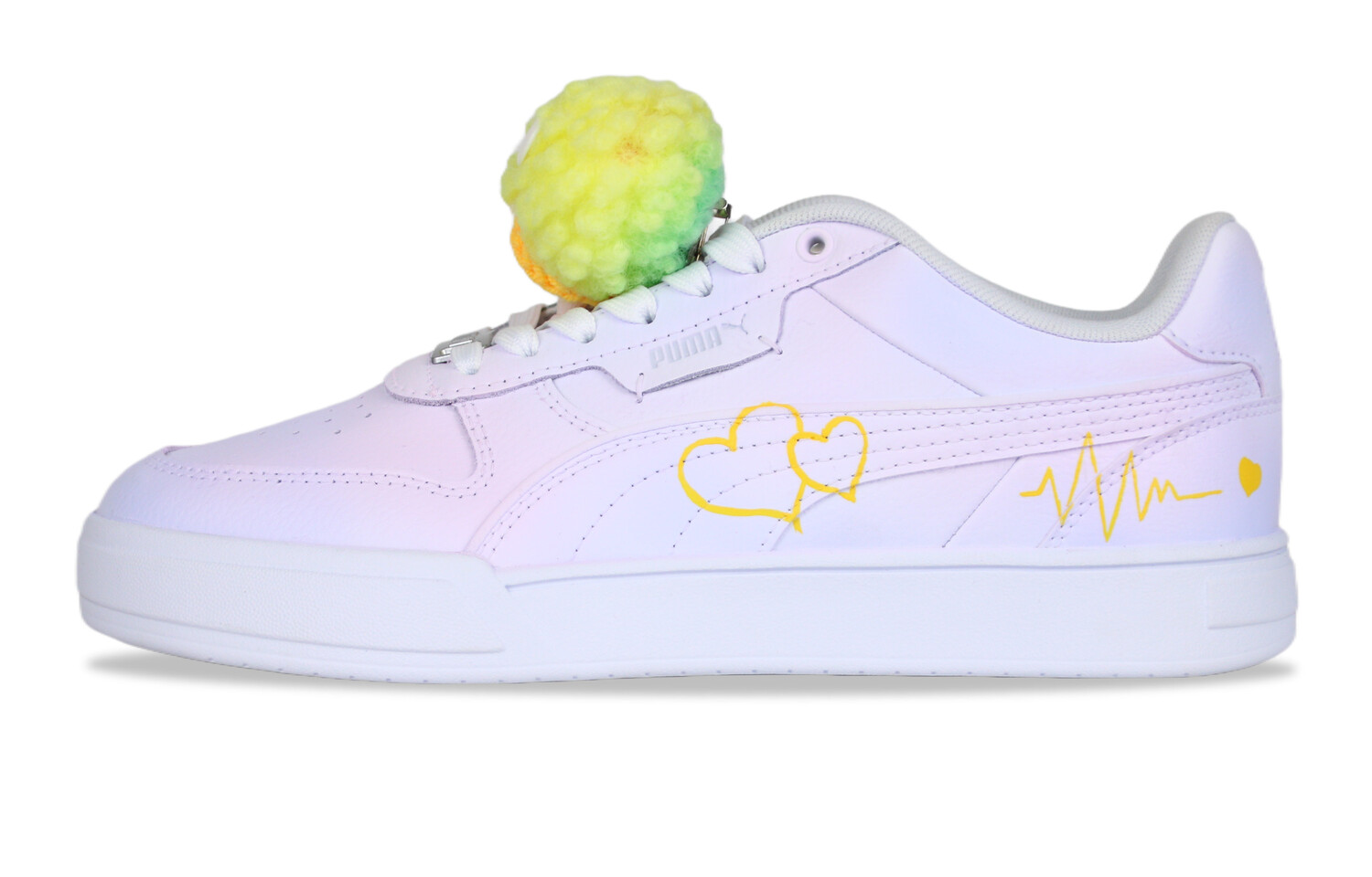 

Кроссовки Puma Skateboarding Shoes Unisex Low-top White, розовый