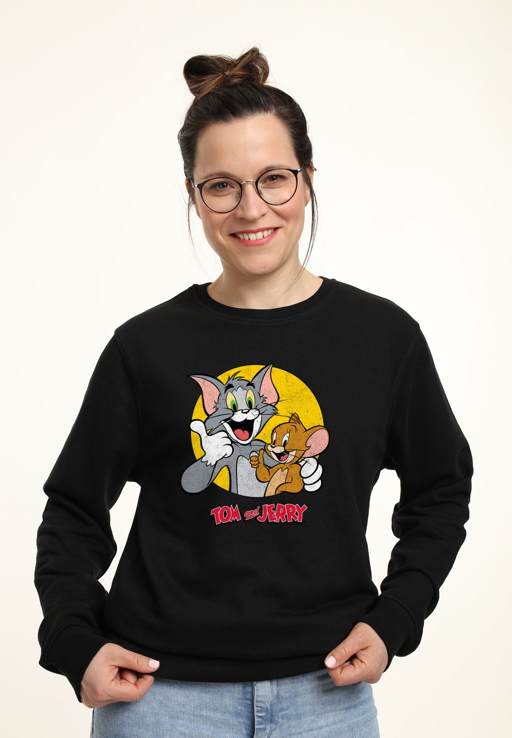 

Толстовка TOM AND JERRY THUMBS UP Henry Tiger, черный