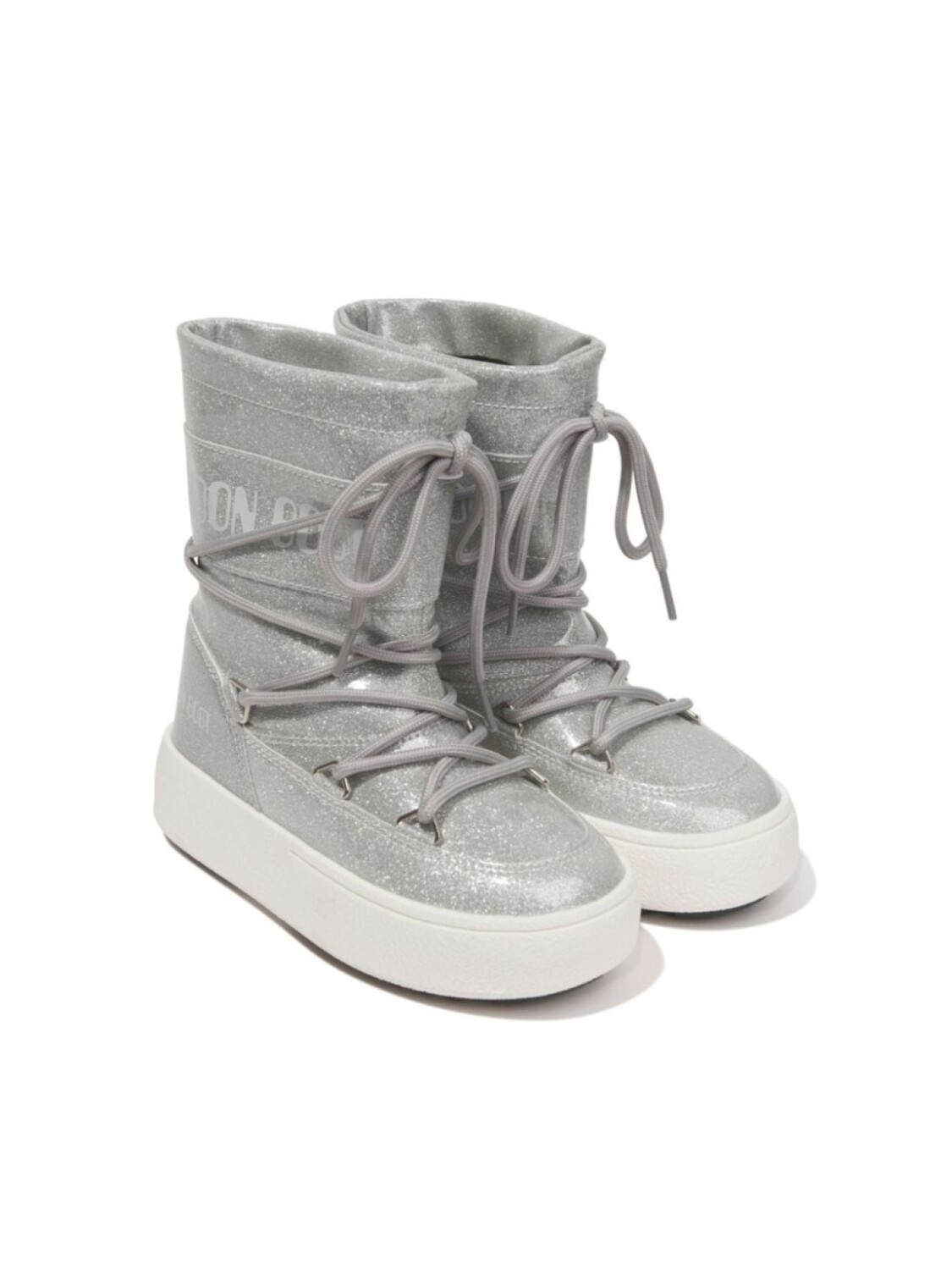 

Moon Boot Kids дутые сапоги Jtrack Glitter с блестками, серебристый