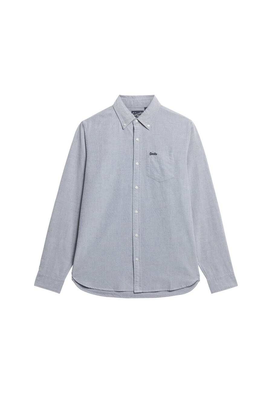 

Повседневная рубашка Superdry Regular fit Button Up Shirt, пятнистый синий