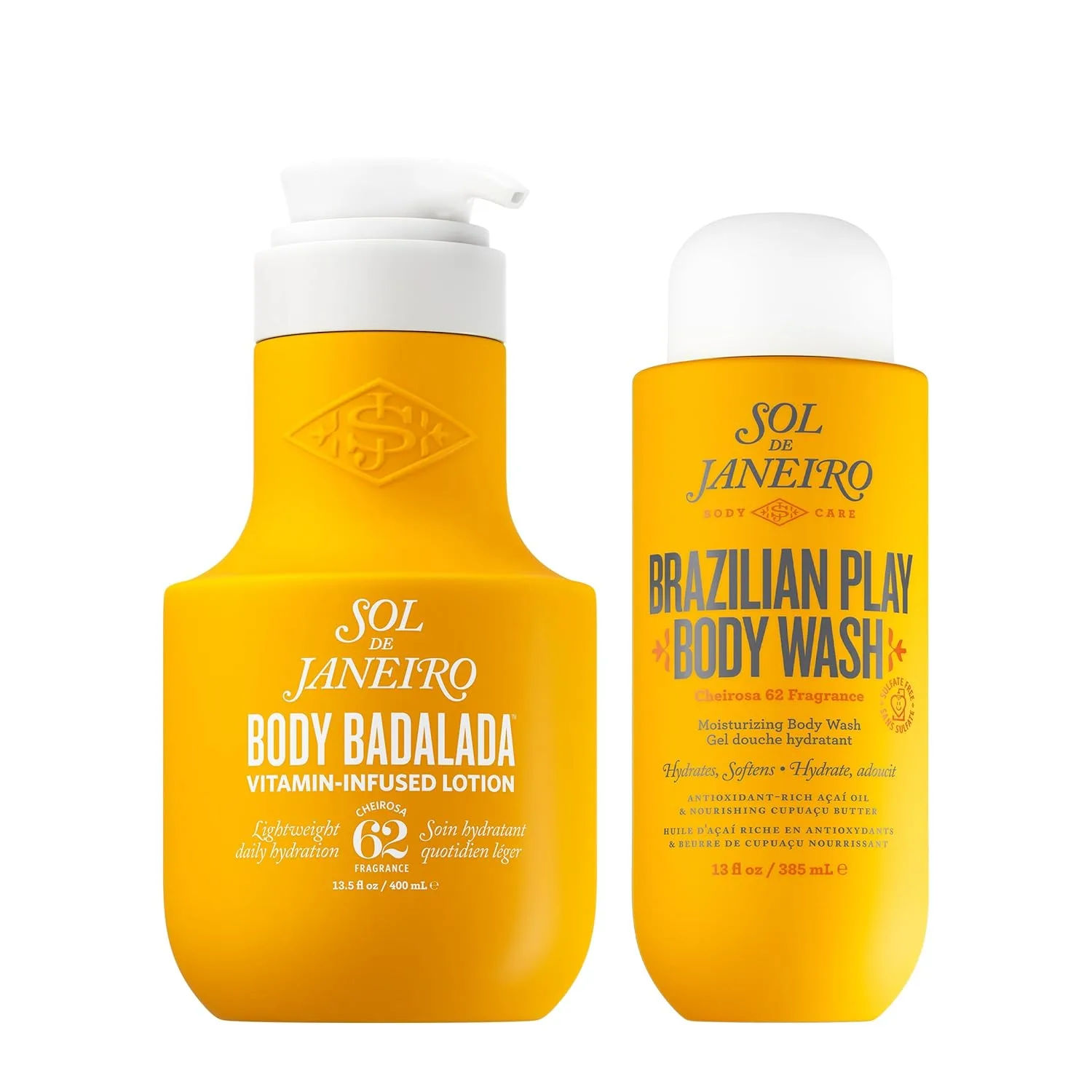 Набор Sol de Janeiro Head-Turning Hydration Lotion & Body Wash Bundle - Iconic Cheirosa 62 Scent