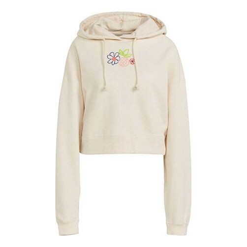 

Свитер originals hoodie short sports pullover hoodie 'creamy white' Adidas, белый