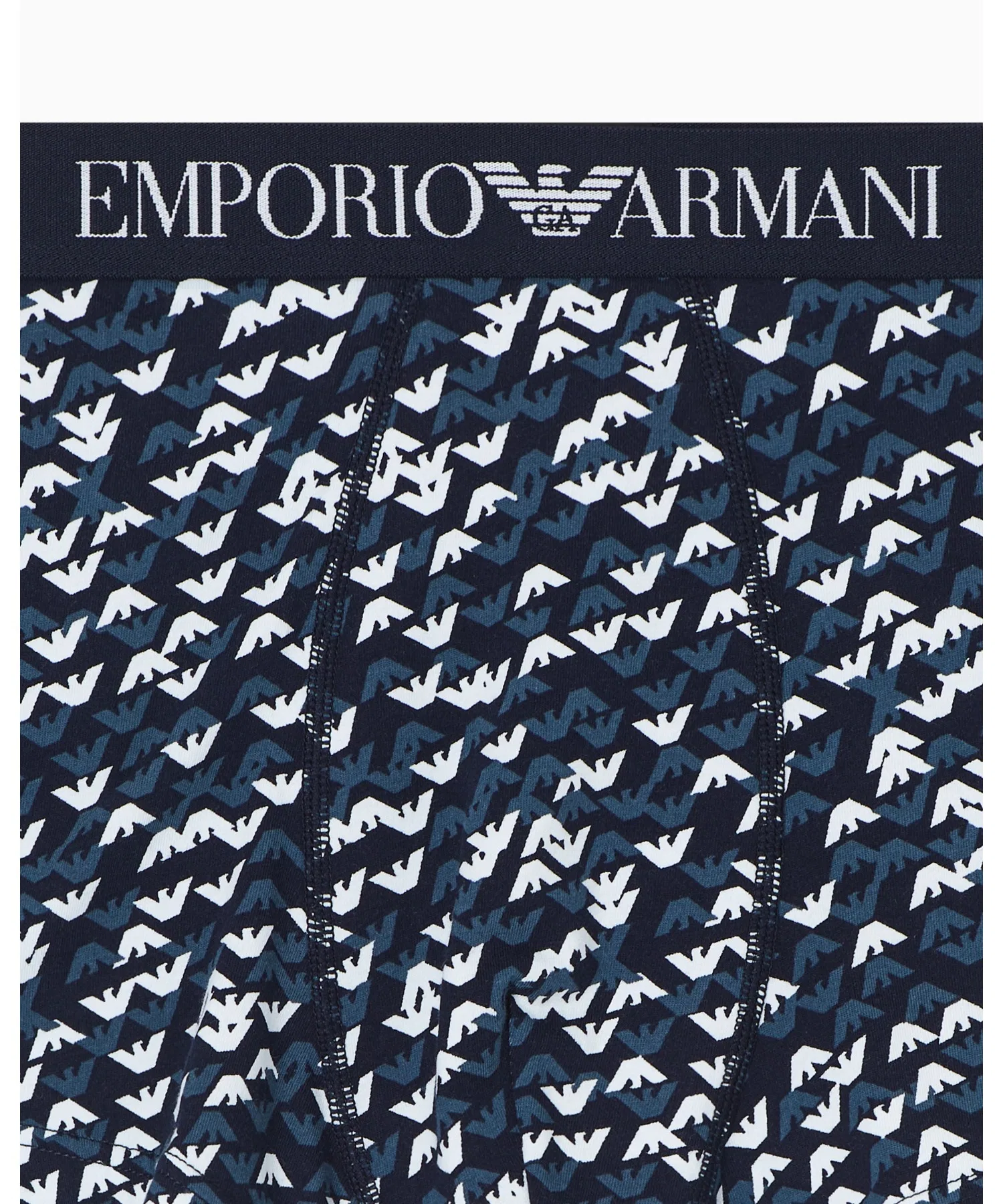 <Эксклюзивно онлайн> [Emporio Armani] Боксерские шорты с принтом по всей поверхности и логотипом — фото 4