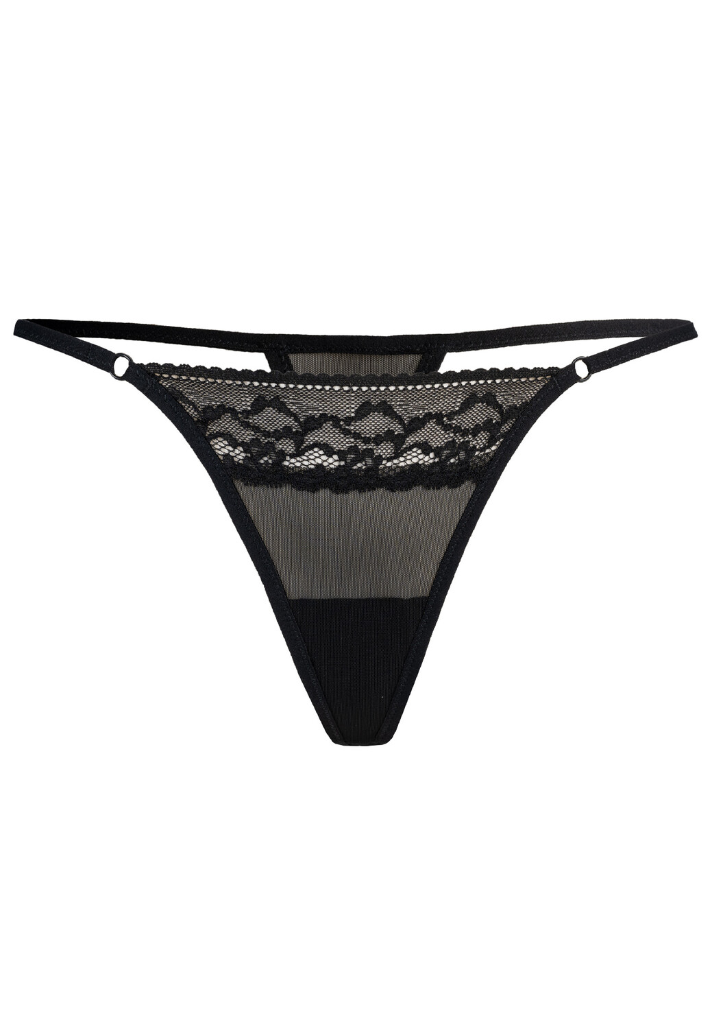 

Стринги Teyli Damen Tanga mit floraler Spitze Erori, черный