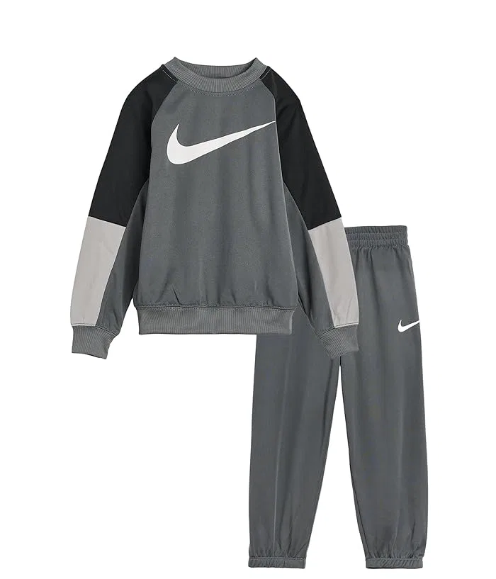 Кофта и штаны Nike Kids Lifestyle Essentials Crew Set дышащая, Smoke Grey