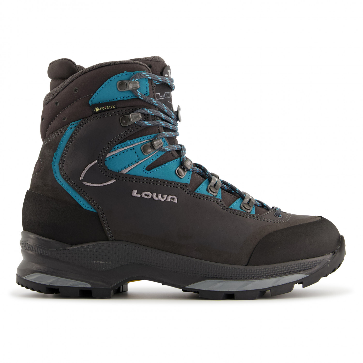 Женские ботинки Lowa Women's Mauria Evo GTX трекинговые на шнуровке, серый/голубой