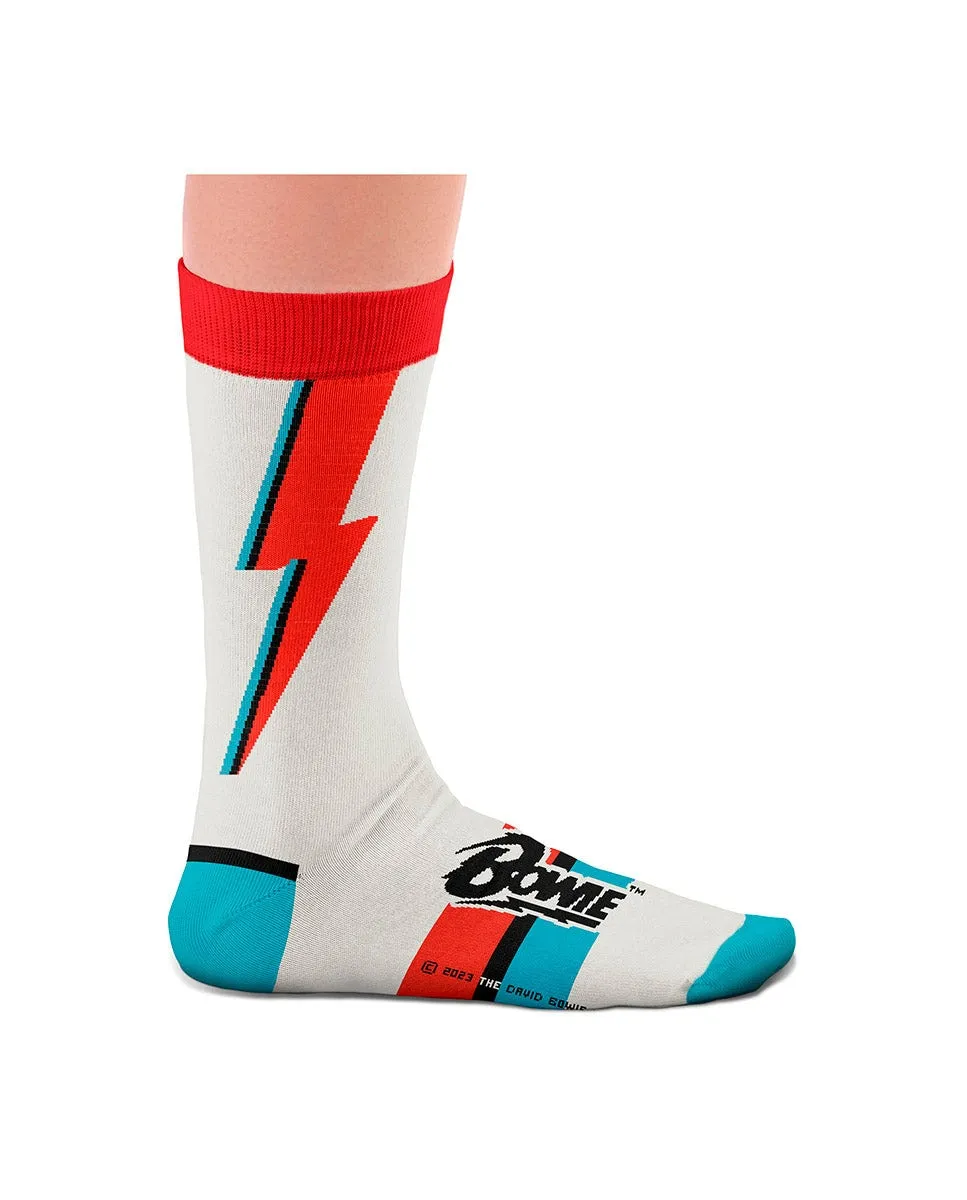

Мужские носки Дэвид Боуи Aladdin Sane из хлопка Sock Affairs, белый/красный