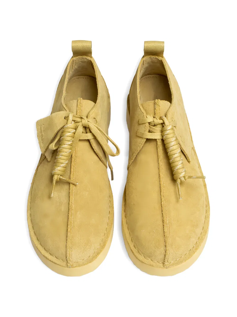 Замшевые сапоги с петлями для удобного надевания Clarks Originals, нейтральный — фото 2