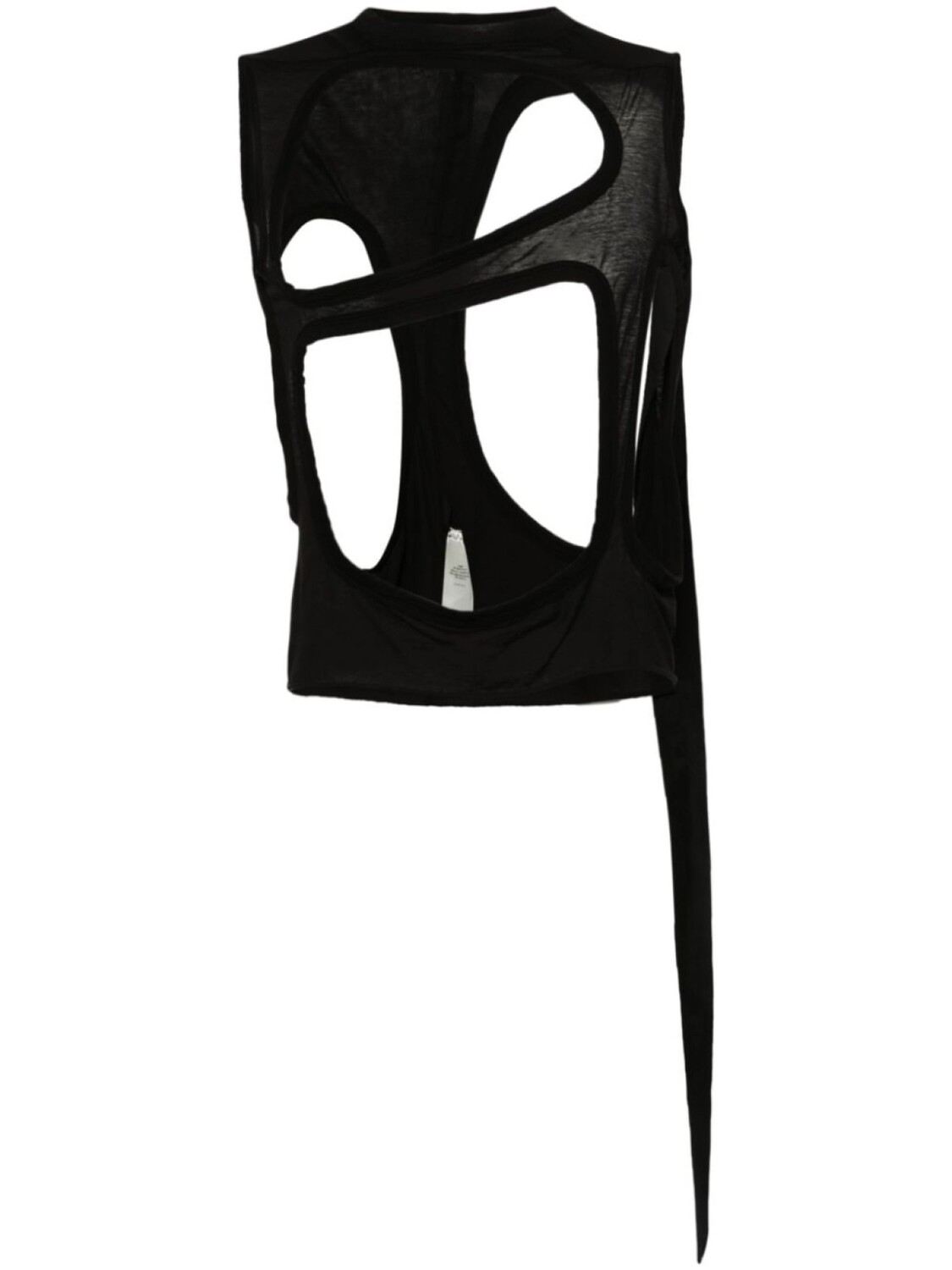 

Rick Owens DRKSHDW топ Membrane с вырезами, черный