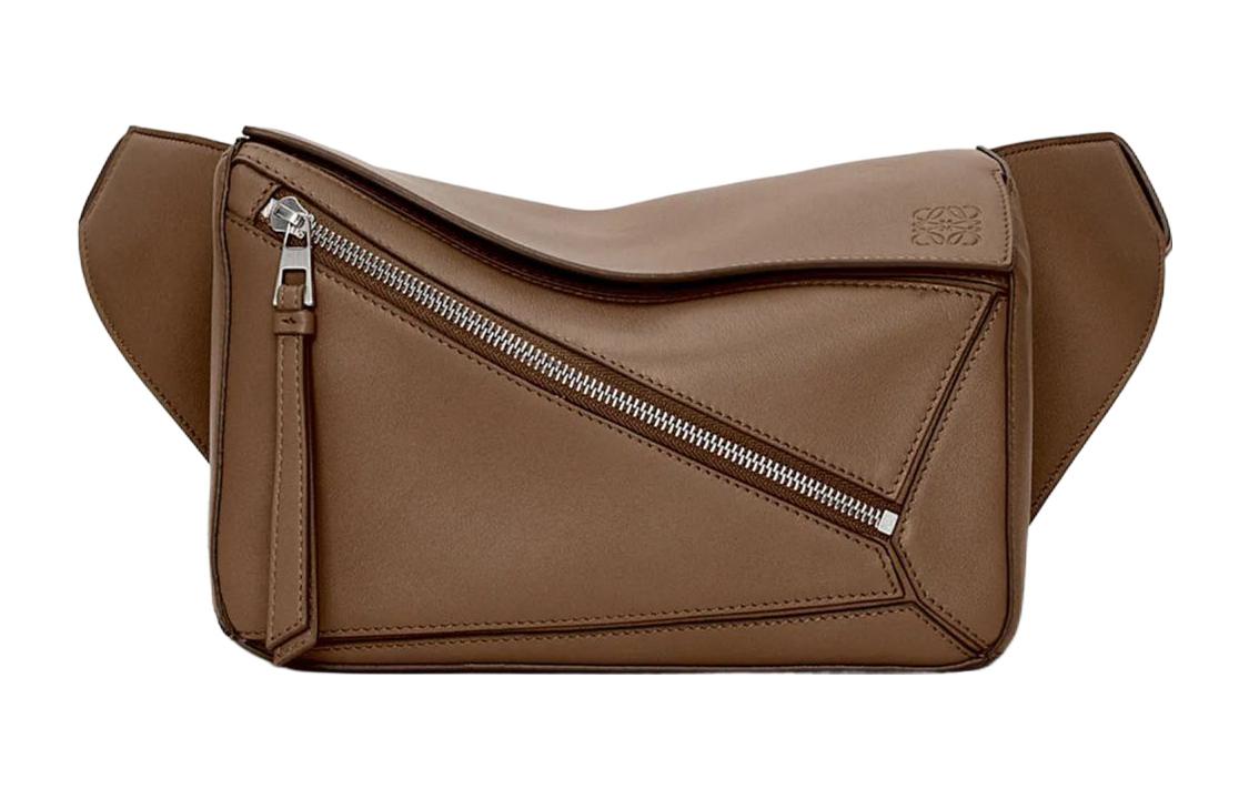

LOEWE Кожаная поясная сумка Пазл Корова Маленькая Женская Зимняя Коричневая