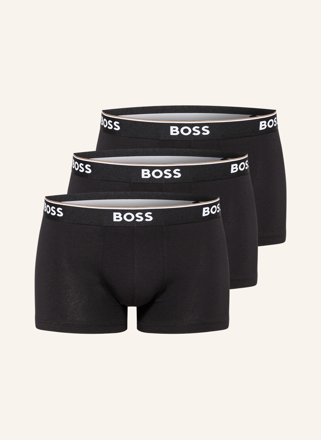 

Комплект из 3 боксеров BOSS, черный