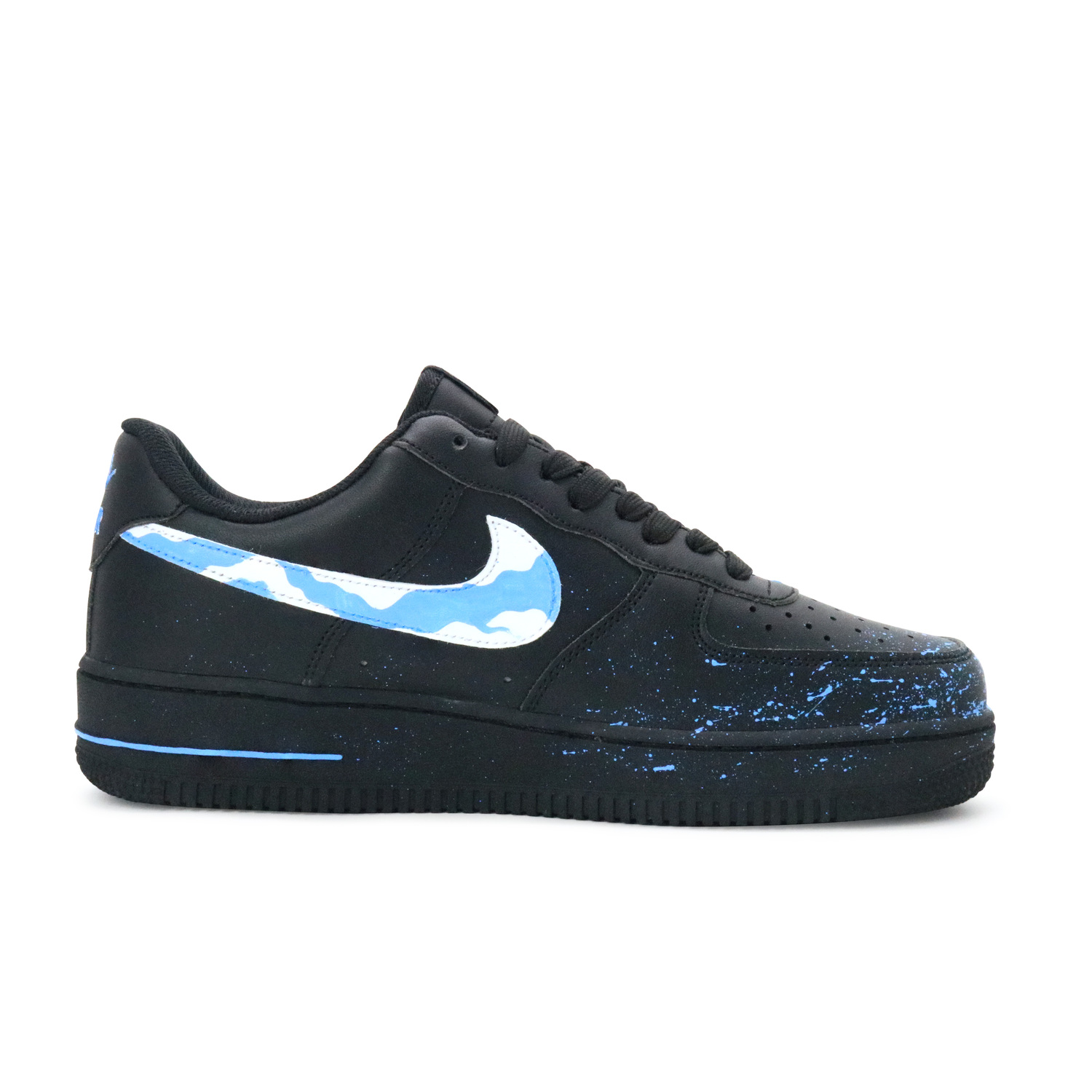 Nike Air Force 1 Прогноз Погоды Устойчивые к Истиранию Лоу-топ Скейтборд Кроссовки Мужские - Синий Золотой Пакет для Покупок, цвет Blue Gold Shopping Bag — фото 2