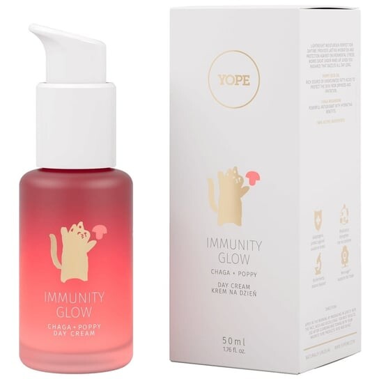 

Уход за лицом, дневной крем с чагой и маком Immunity Glow, 50 мл Yope