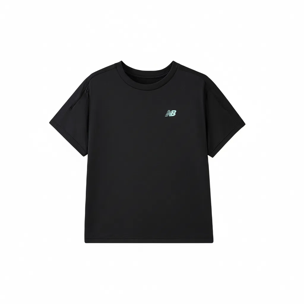 Детская быстросохнущая футболка New Balance Black