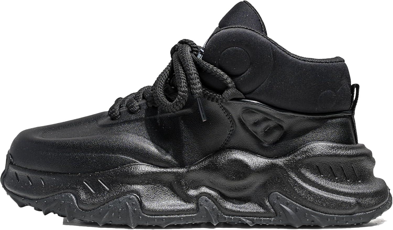 

Мужские модные массивные кроссовки на платформе, дышащие, противоскользящие, для ходьбы, повседневные, спортивные, для тренажерного зала Zhoupulp, черный