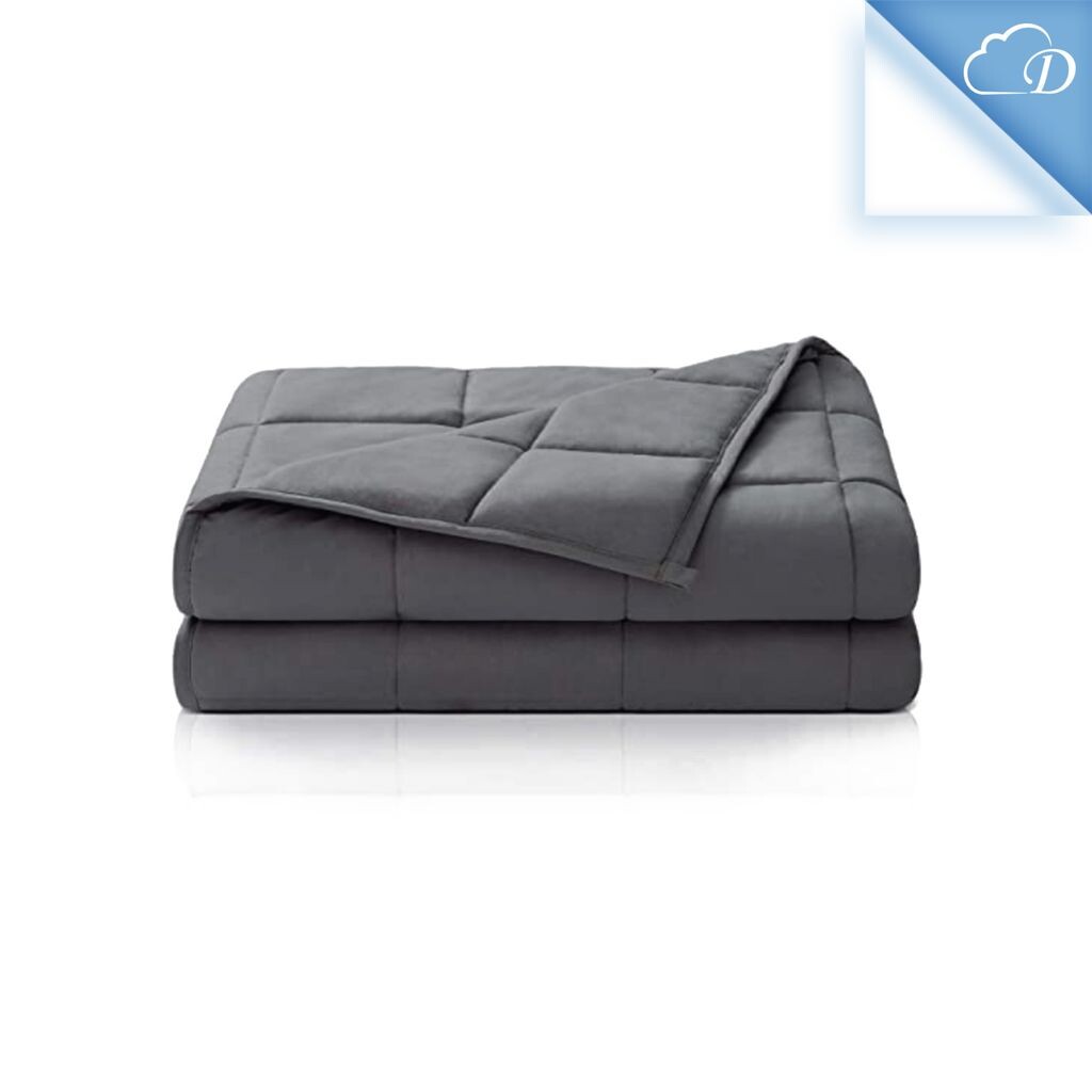 

Хлопковое утяжеленное одеяло Dailydream Therapy, 9,5 кг для взрослых, 155 x 200 см, серое