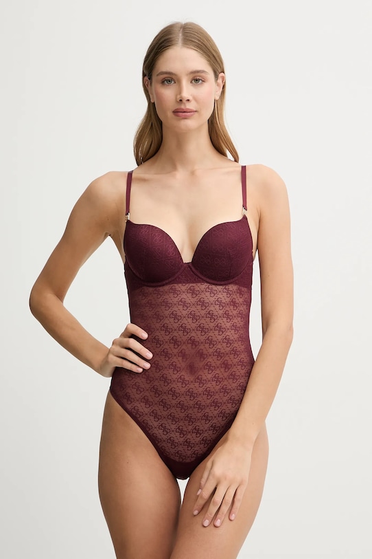 

Боди NORA Guess, бордовый