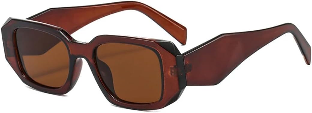 

Модные маленькие прямоугольные женские солнцезащитные очки в стиле ретро с широкими дужками, солнцезащитные очки UV400 для мужчин, фиолетовые солнцезащитные очки UUPTTPL, Tea Tea