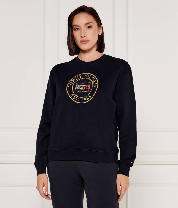 

Свитшот женский Tommy Hilfiger с вышивкой, синий