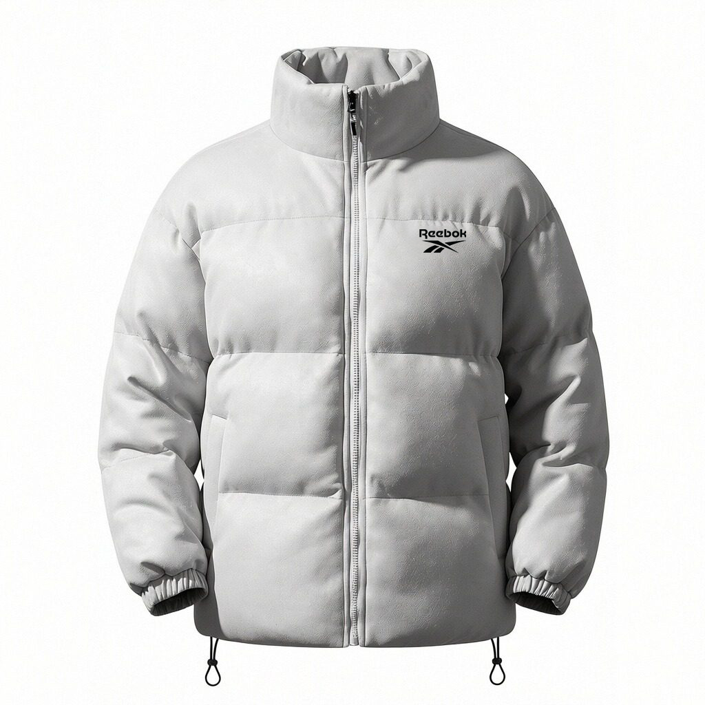 

Пуховик Unisex Stand Collar Thickened Reebok, светло серый