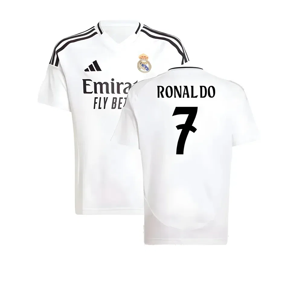 Детская домашняя футболка Real Madrid Ronaldo 7, белый