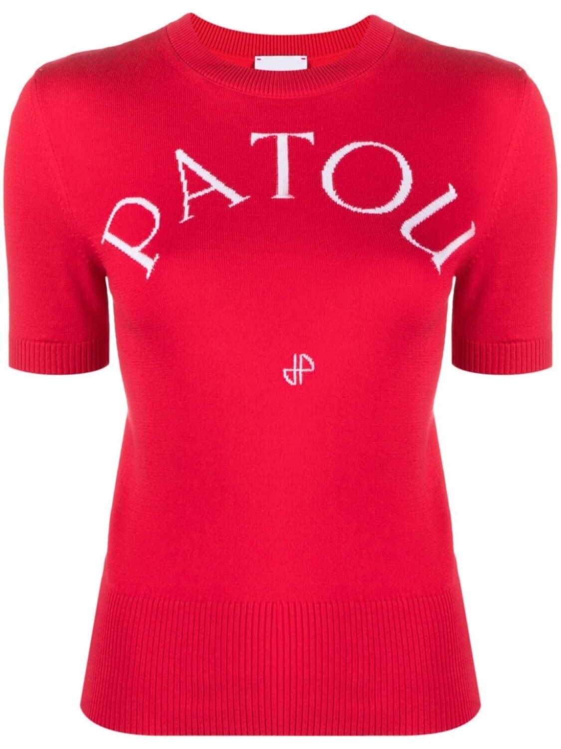 

Patou топ вязки интарсия, красный