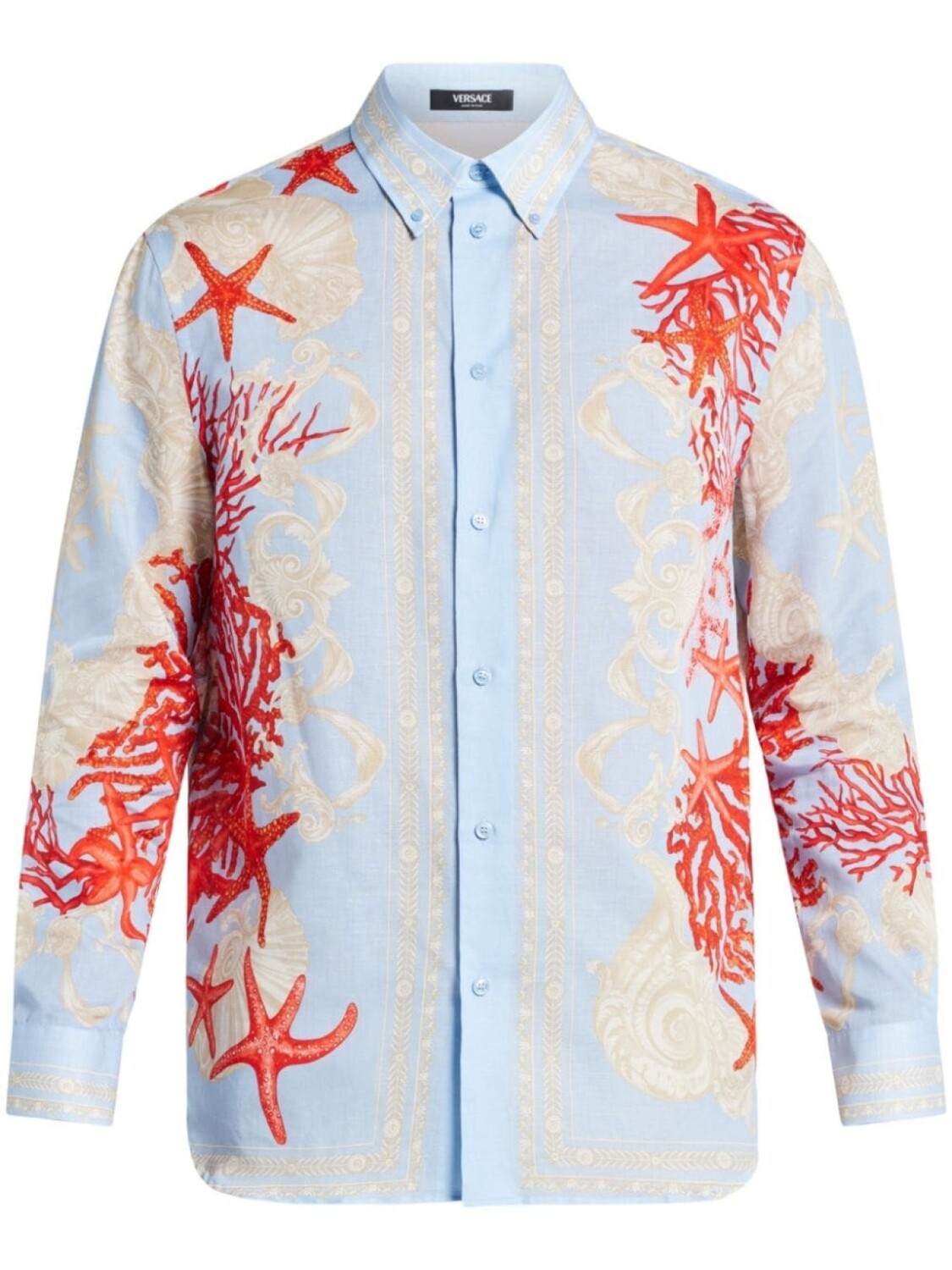 

Versace рубашка с длинными рукавами Barocco Sea, синий