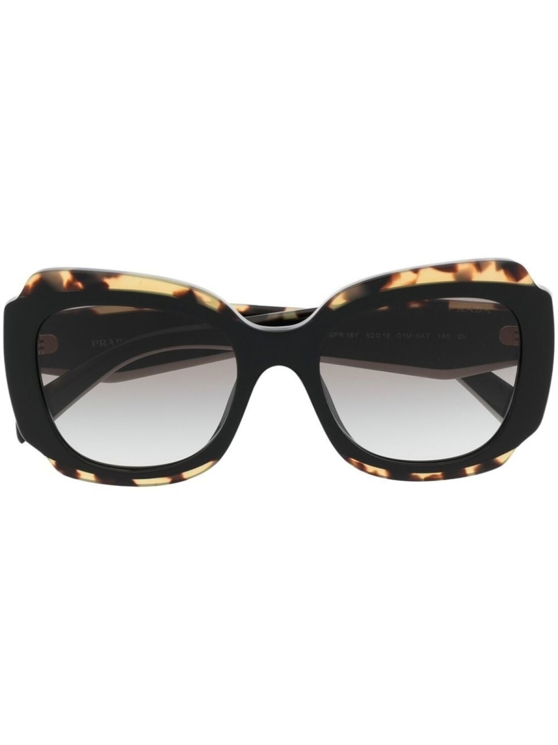 

Prada Eyewear солнцезащитные очки черепаховой расцветки, черный